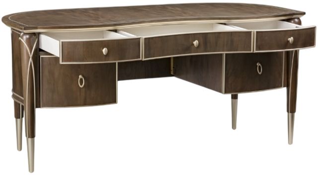 Michael Amini® Villa Cherie Chardonnay/Hazelnut Writing Desk-2