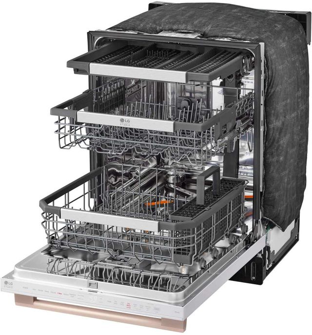 LG Studio 24" Essence White Top Control Built In Dishwasher-2