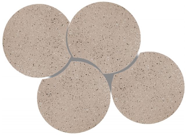 Meridian Furniture Dimple 4-Piece Taupe 18'' Modular Nesting Coffee Table Set-2
