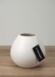 Le Present Drop Wide White 6" Vase-2