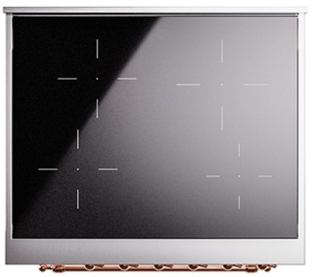 Ilve® Nostalgie II Series 30" Antique White Pro Style Induction Range-3