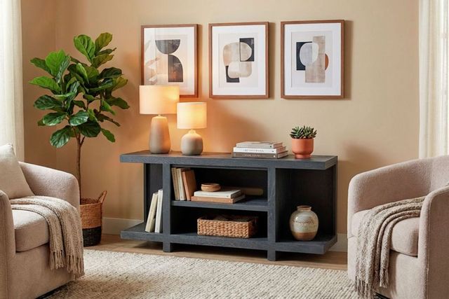 aspenhome® Latitude Deep Indigo 55" Open Console-1