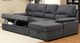 Furniture of America® Alcester 2-Piece Graphite Right-Arm Facing Pullout Sleeper Sectional and Chaise-3