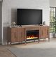 Legends Home Tranquility Walnut 78" Fireplace Console-1