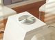 Furniture of America® Lodia I Glass Top Rectangular Dining Table with White Base -2