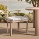 Classic Home Oliver 2-Piece Butterscotch Fabric/Wooden Outdoor Dining Chair Set-1