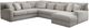 Corinthian Furniture Audrey 5-Piece Doe L-Shape Sectional-0