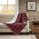 Olliix by Woolrich Linden Red Oversized Softspun Down Alternative Throw-2