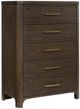 Signature Design by Ashley® Radkin Burnished Brown 5-Drawer Chest-0
