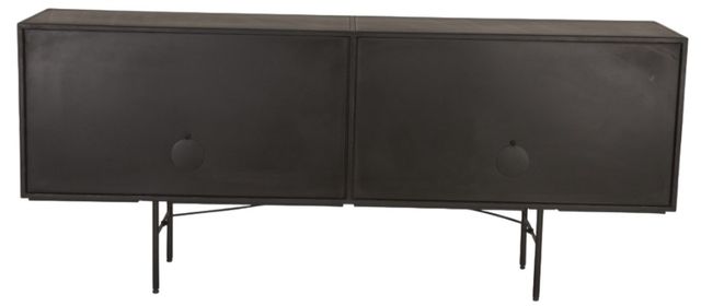 Home Trends & Design Moab Oxidized Black Sideboard-3