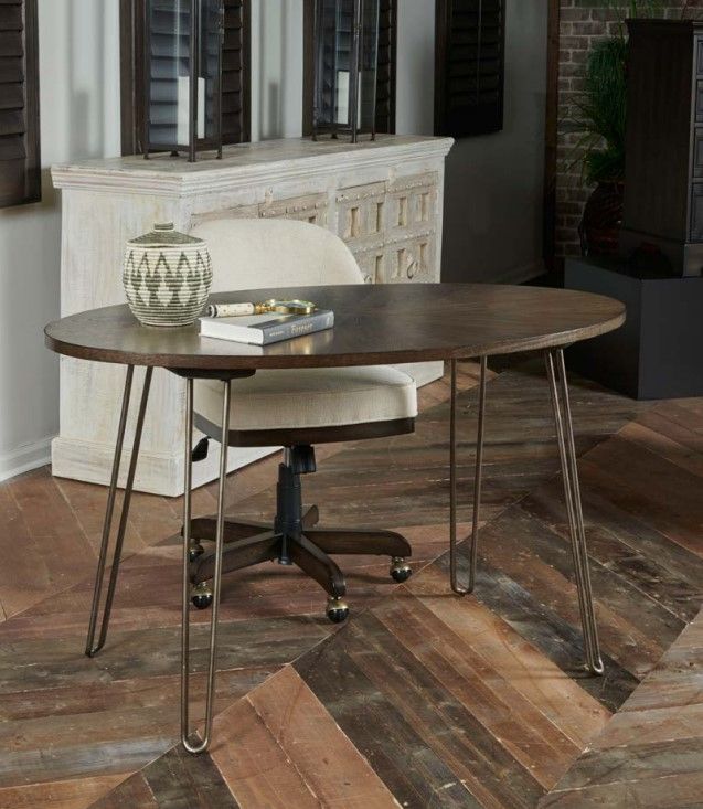 Hammary® Hidden Treasures Brown/Cream Leah Desk Chair-1