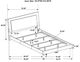 Coaster® Felicity 6-Piece White High Gloss King Bedroom Set-2