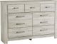 Signature Design by Ashley® Bellaby 5-Piece Whitewash Queen Crossbuck Panel Bed Set-2