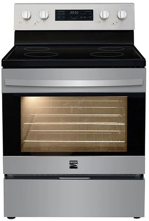 Kenmore® 30" Black and Fingerprint Resistant Stainless Steel Freestanding Electric Range with Air fry-3