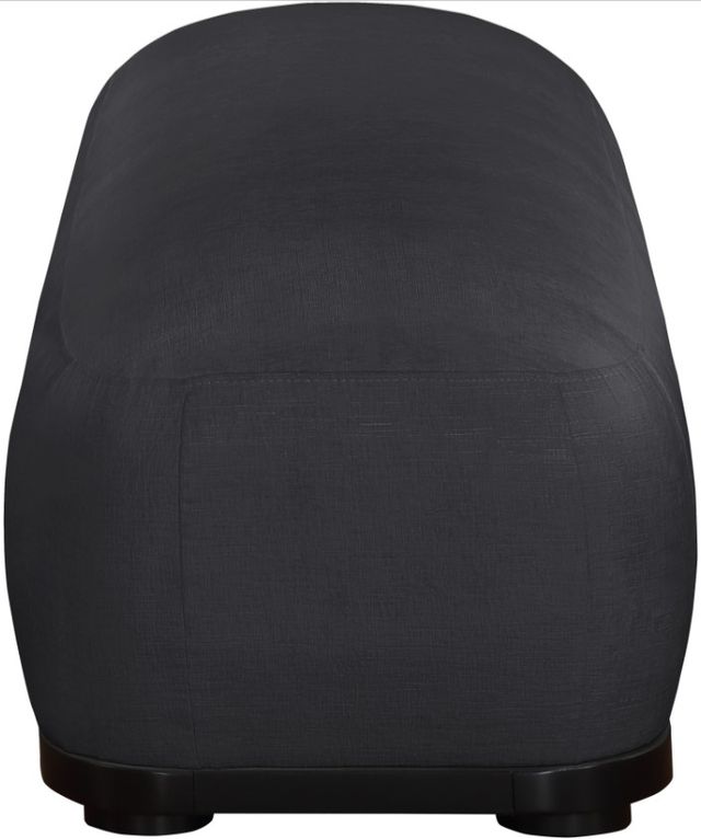 Meridian Furniture Calum Black Chenille Fabric Bench-2