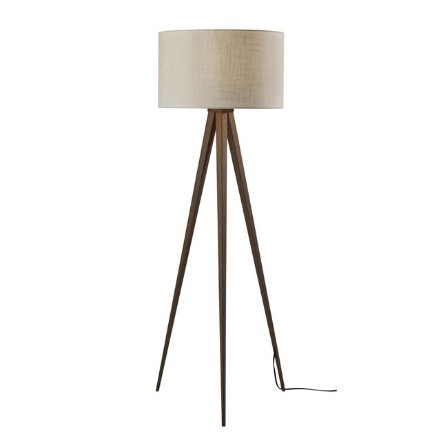 Adesso® Director Brown Floor Lamp-0