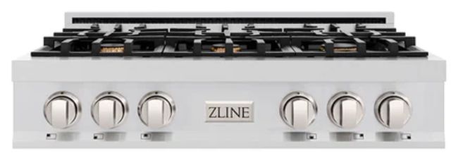 ZLINE Classic 36" Stainless Steel Gas Rangetop with Griddle-1