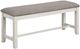 American Wholesale Furniture Anna Gray/White Dining Bench-0