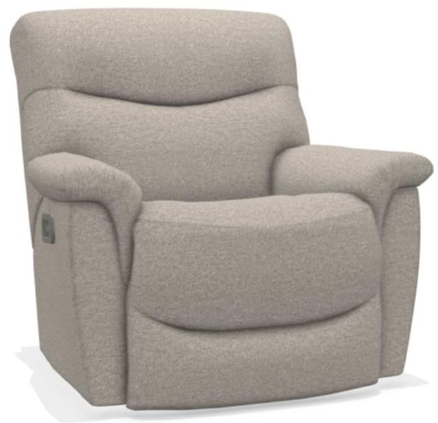 La-Z-Boy® James Muslin Power Rocking Recliner with Headrest and Lumbar-0