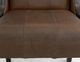 International Furniture Direct Balam Black/Brown Leather Dining Side Chair-5