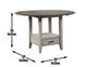 Steve Silver Co. Abacus 5-Piece Smoky Alabaster/Smoky Honey Drop-Leaf Counter Height Table Dining Set-3