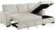 Homelegance® Morelia 2-Piece Beige Right-Arm Facing Pull-Out Sleeper Sectional and Chaise-1