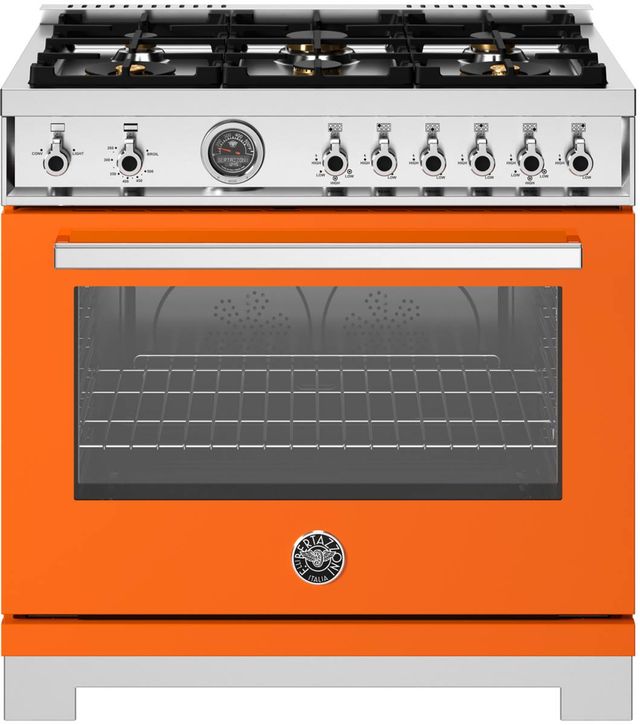 Bertazzoni Professional Series 36" Arancio Pro Style Gas Range-0