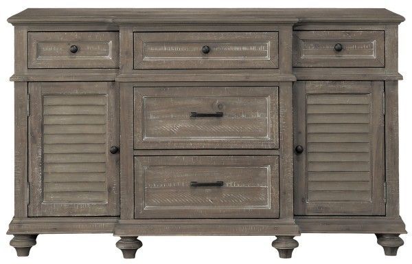 Mazin Furniture Cardano Driftwood Light Brown Buffet-0