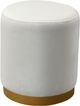 TOV Furniture Opal Cream Velvet Gold Base Ottoman-0