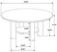 Coaster® Ottowa 3-Piece Brown Coffee Table Set-5