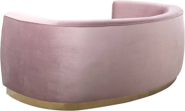 Meridian Furniture Julian Pink/Gold Velvet Sofa-1