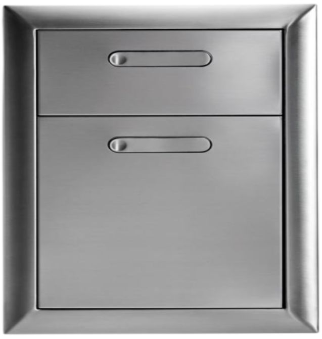 LYNX® Professional Ventana 19" Stainless Steel Double Drawer-0