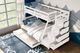 Furniture of America® Ellington White Twin/Full Bunk Bed-1