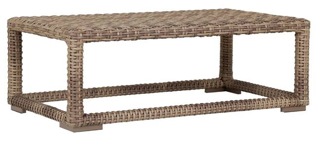 Sunset West Havana Weathered Tobacco Leaf Resin Natural Materials/ResinOutdoor Coffee Table-0