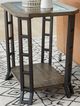 Null Furniture St. Augustine Bronze/Weathered Pine Rectangular End Table -0