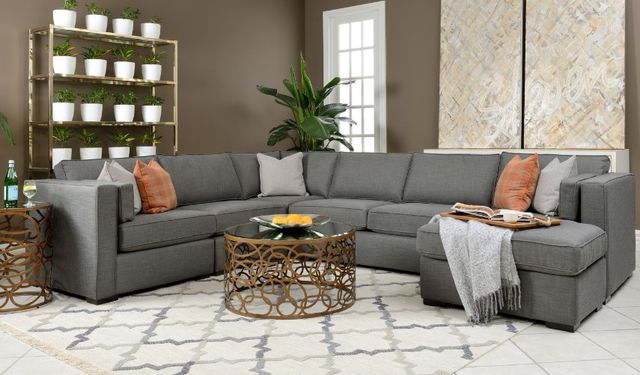 Decor-Rest® Furniture LTD Customizable Bay Street 5-Piece U-Shaped Sectional with Chaise-1