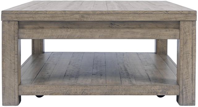Jofran Inc. Westvale Brown Square Castered Coffee Table-2