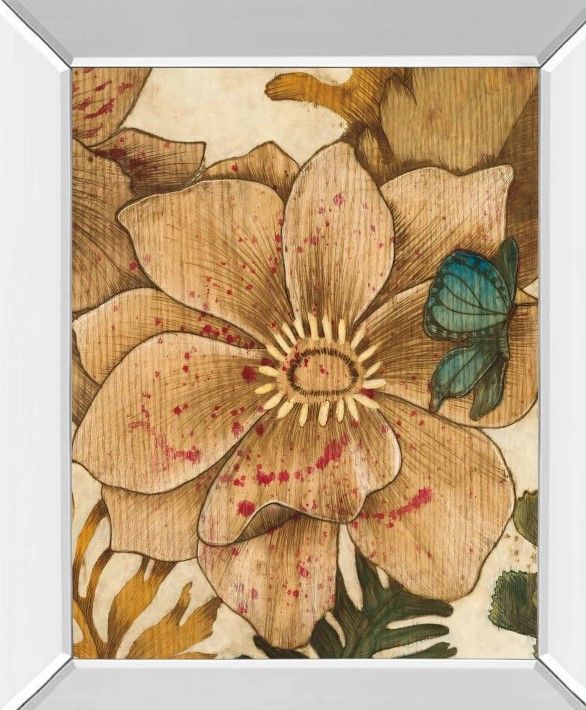 Classy Art Fleurs De Bois by Maja Mirror Framed Wall Art-1