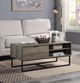 ACME Furniture Homare Rustic Oak Coffee Table with Black Base-1
