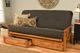 Kodiak Furniture Monterey Linen Charcoal/Butternut Full Storage Futon with Mattress-1