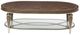 Michael Amini® Villa Cherie Hazelnut Oval Cocktail Table-1
