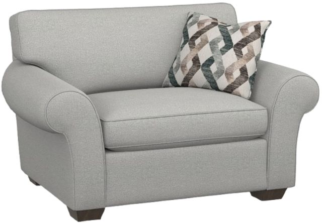 Flexsteel® Vail Silver Glacier Chair and a Half-0