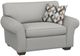 Flexsteel® Vail Silver Glacier Chair and a Half-0