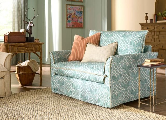 Best® Home Furnishings Customizable Erin & Ben Co. Oxford Chair and a Half with Down Blend Cushions-1