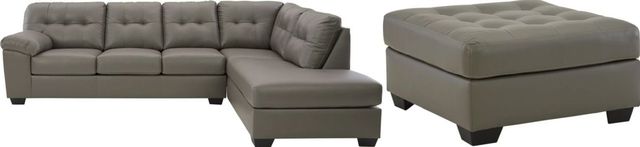 Signature Design by Ashley® Donlen 2-Piece Gray Living Room Set-0