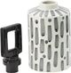A & B Home Gray/White Wide Jar with Lid-3
