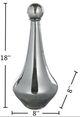 StyleCraft Austin Allen James Smoke Gray 18" Plated Glass-3