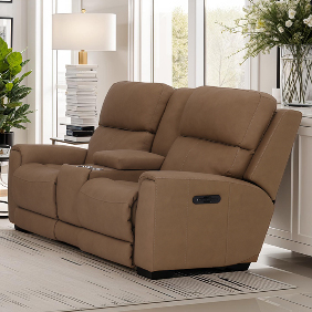 Stanton™ 728 Grandview Wheat Leather Power Reclining Sofa with