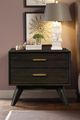 Armen Living Brown Nightstand-1