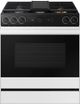 Samsung Bespoke 30" White Glass Slide In Gas Range-0